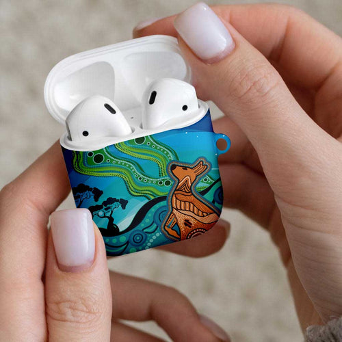 Aussie Aurora Borealis Aboriginal Art AirPods Case