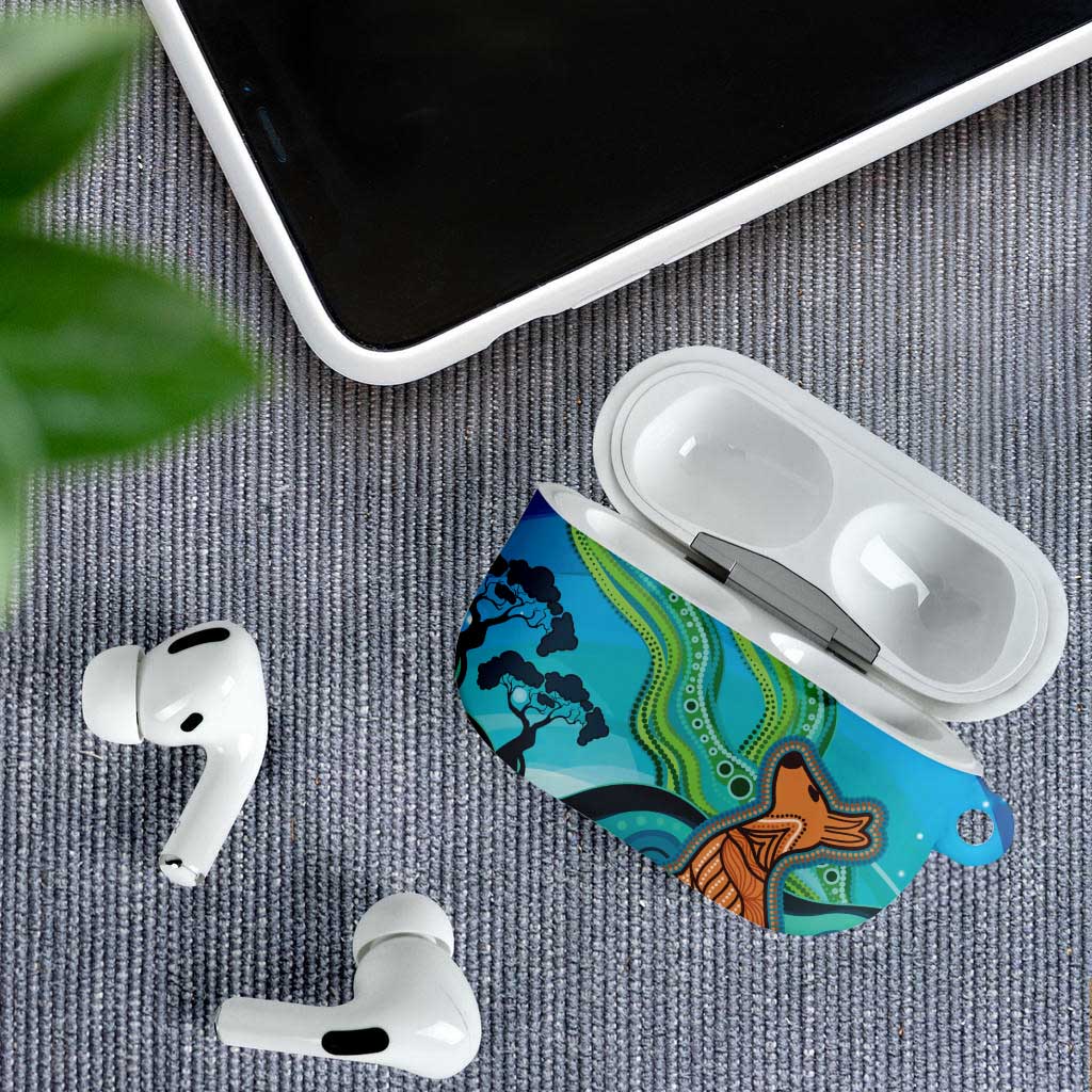 Aussie Aurora Borealis Aboriginal Art AirPods Case