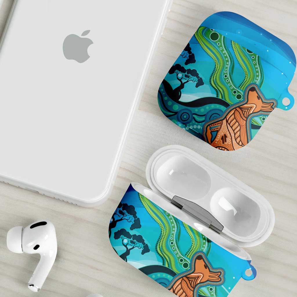 Aussie Aurora Borealis Aboriginal Art AirPods Case