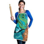 Aussie Aurora Borealis Aboriginal Art Apron