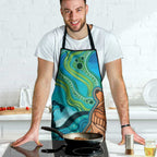 Aussie Aurora Borealis Aboriginal Art Apron