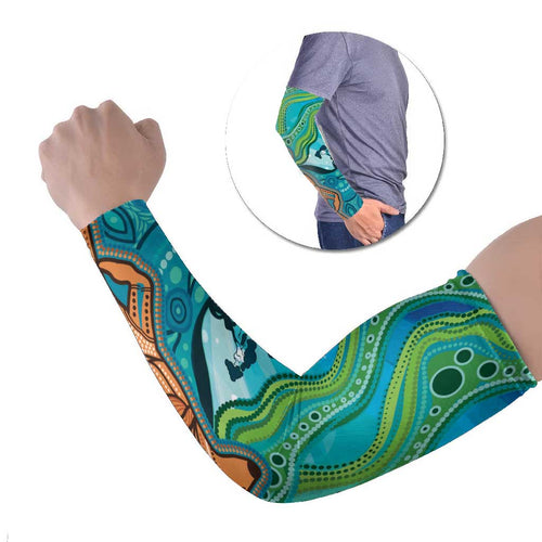 Aussie Aurora Borealis Aboriginal Art Arm Sleeves