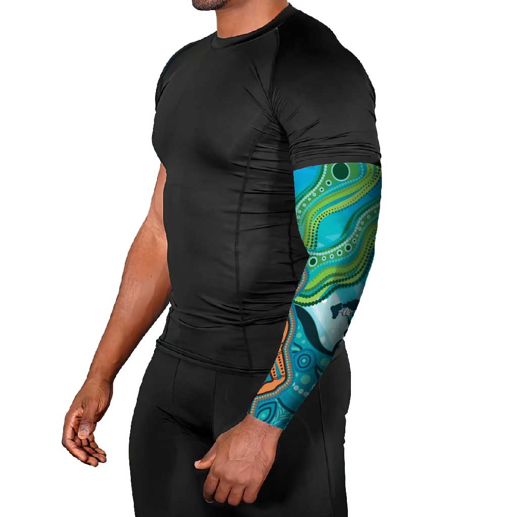 Aussie Aurora Borealis Aboriginal Art Arm Sleeves