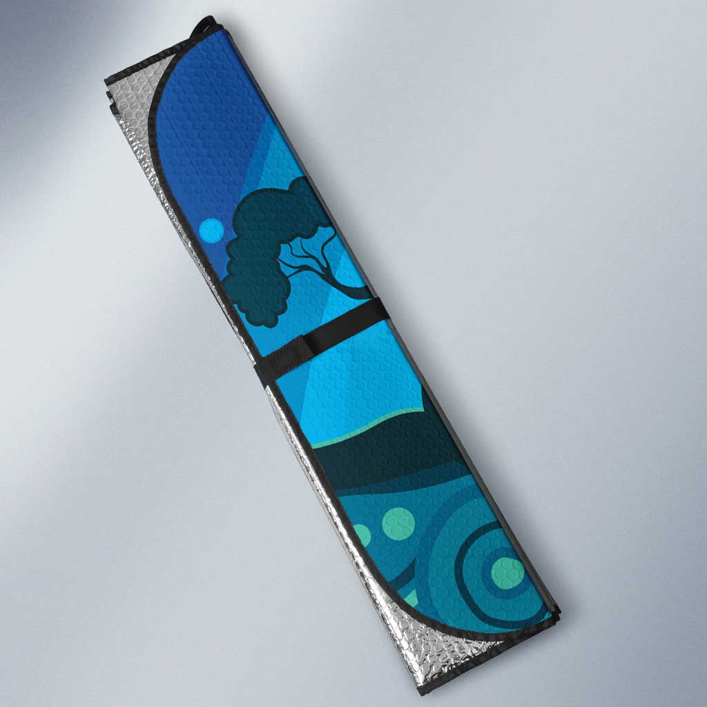 Aussie Aurora Borealis Aboriginal Art Auto Sun Shade