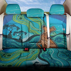 Aussie Aurora Borealis Aboriginal Art Back Car Seat Cover