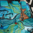 Aussie Aurora Borealis Aboriginal Art Back Car Seat Cover
