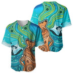 Aussie Aurora Borealis Aboriginal Art Baseball Jersey
