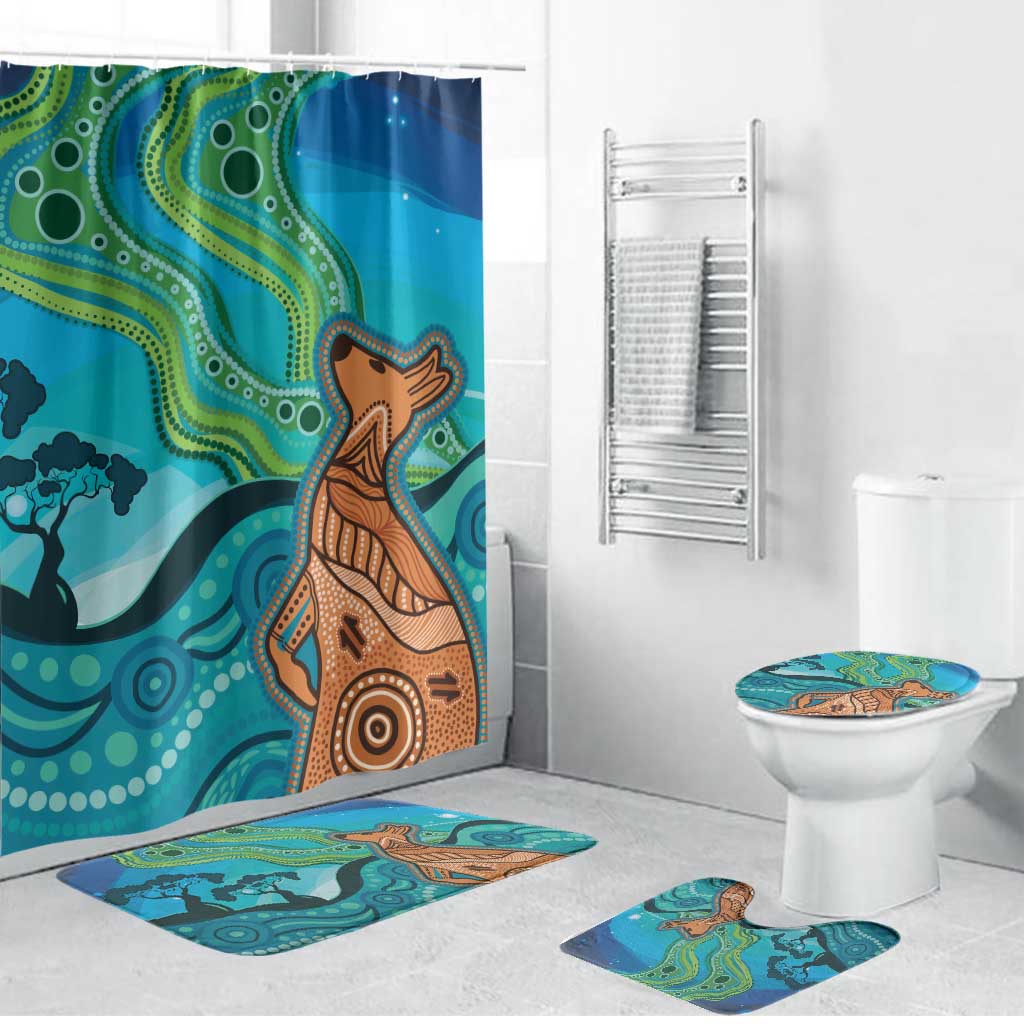 Aussie Aurora Borealis Aboriginal Art Bathroom Set