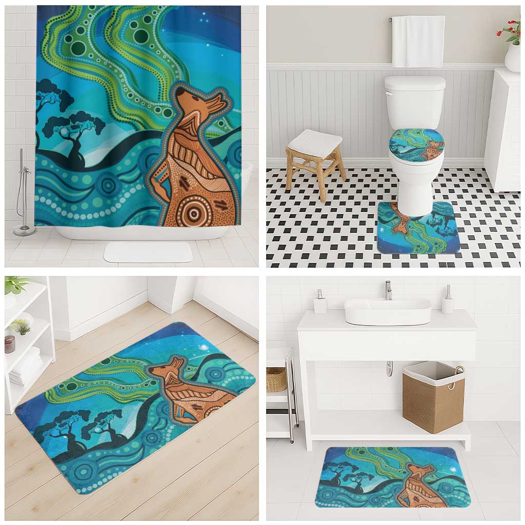 Aussie Aurora Borealis Aboriginal Art Bathroom Set