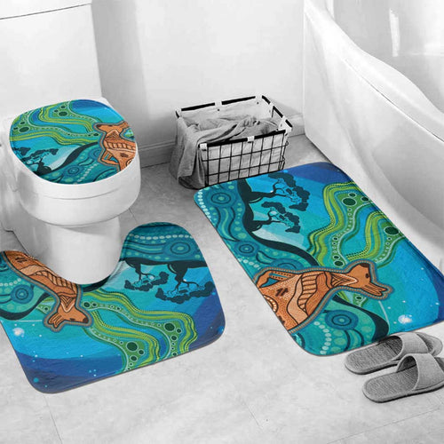 Aussie Aurora Borealis Aboriginal Art Bathroom Set