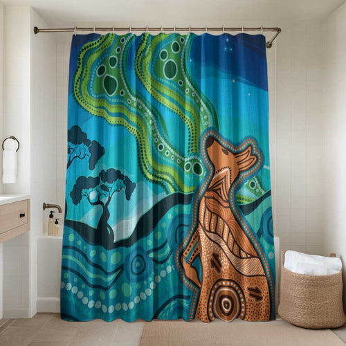 Aussie Aurora Borealis Aboriginal Art Bathroom Set
