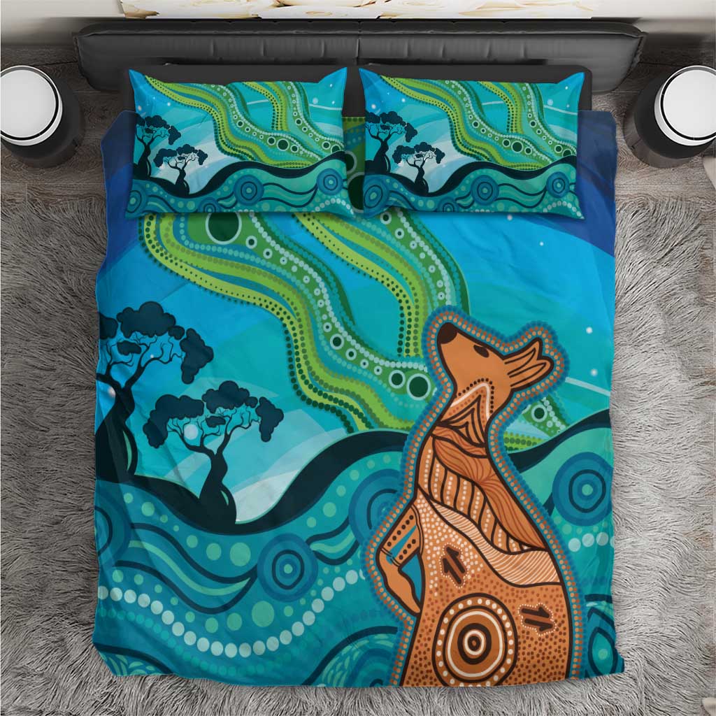 Aussie Aurora Borealis Aboriginal Art Bedding Set
