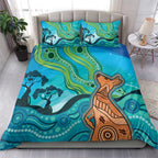 Aussie Aurora Borealis Aboriginal Art Bedding Set