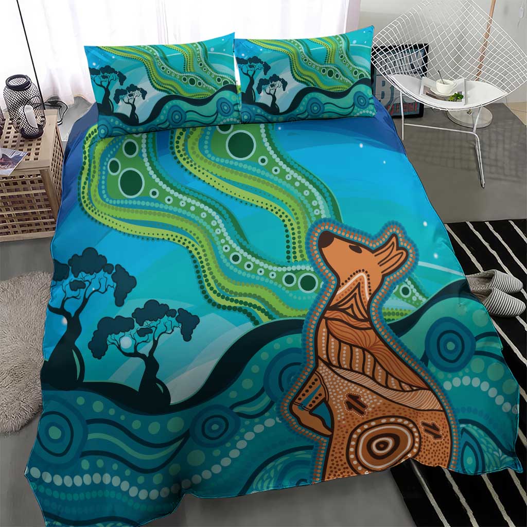 Aussie Aurora Borealis Aboriginal Art Bedding Set