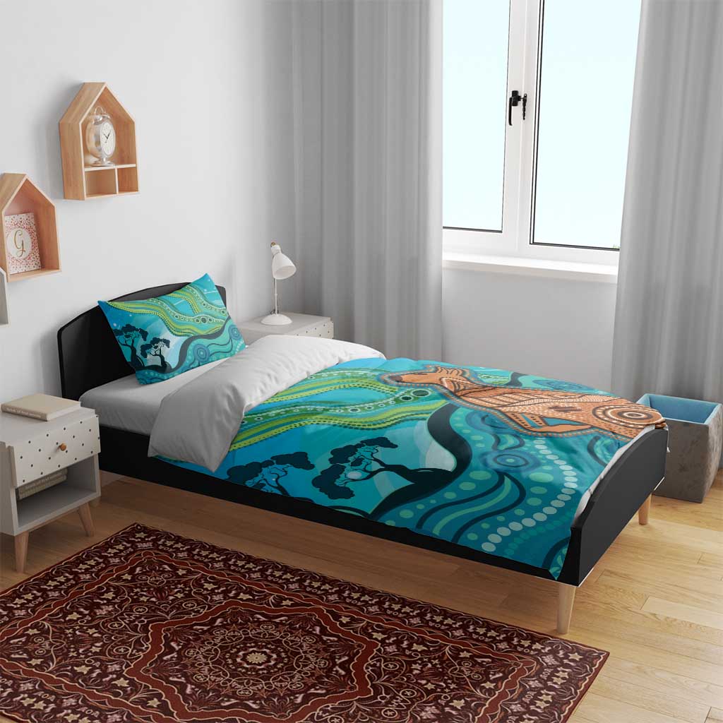 Aussie Aurora Borealis Aboriginal Art Bedding Set