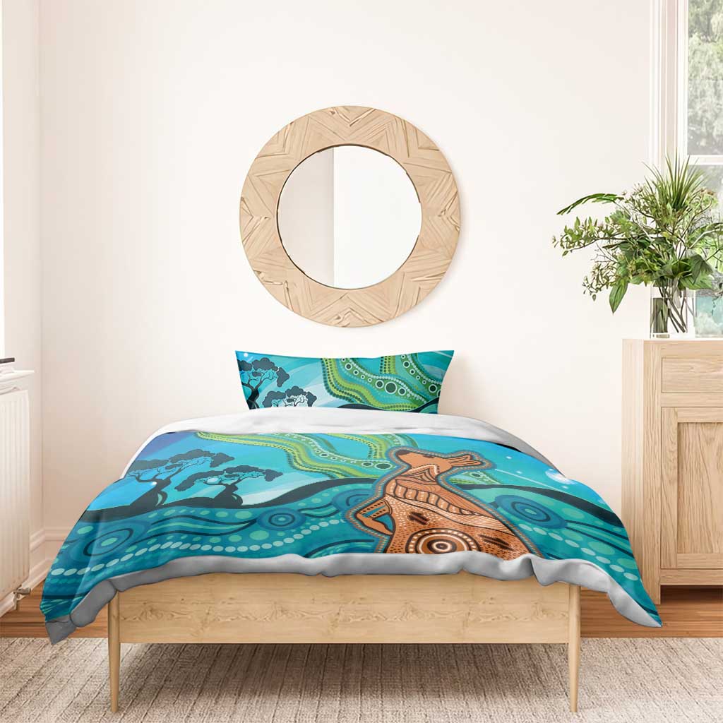 Aussie Aurora Borealis Aboriginal Art Bedding Set