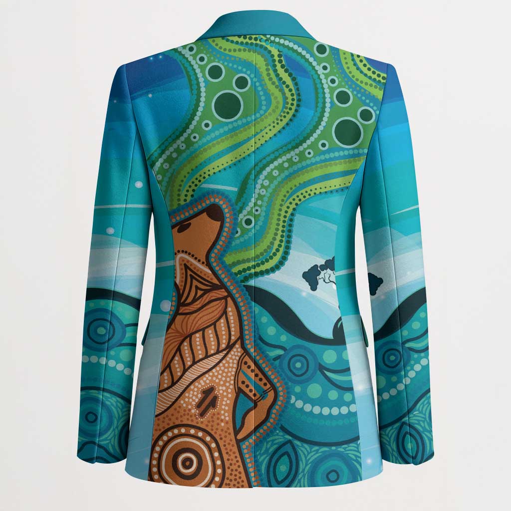 Aussie Aurora Borealis Aboriginal Art Blazer