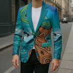 Aussie Aurora Borealis Aboriginal Art Blazer