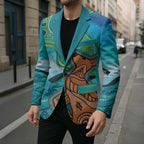 Aussie Aurora Borealis Aboriginal Art Blazer