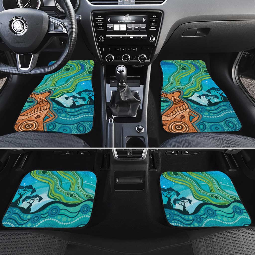 Aussie Aurora Borealis Aboriginal Art Car Mats
