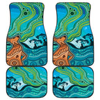 Aussie Aurora Borealis Aboriginal Art Car Mats