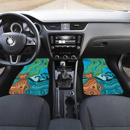 Aussie Aurora Borealis Aboriginal Art Car Mats