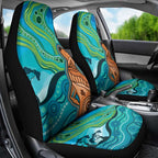 Aussie Aurora Borealis Aboriginal Art Car Seat Cover