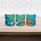 Aussie Aurora Borealis Aboriginal Art Ceramic Mug