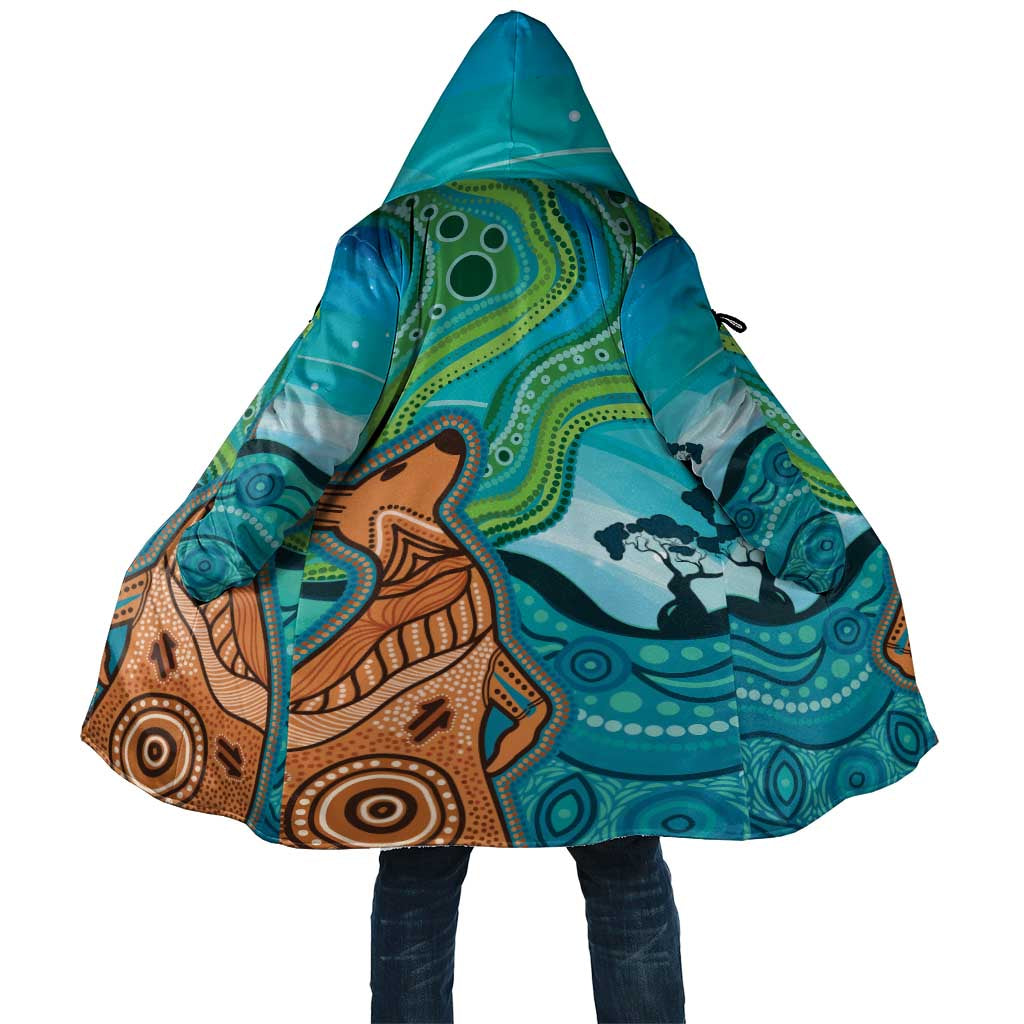 Aussie Aurora Borealis Aboriginal Art Cloak