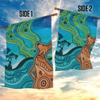 Aussie Aurora Borealis Aboriginal Art Garden Flag
