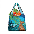Aussie Aurora Borealis Aboriginal Art Grocery Bag