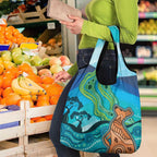 Aussie Aurora Borealis Aboriginal Art Grocery Bag