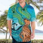 Aussie Aurora Borealis Aboriginal Art Hawaiian Shirt