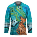 Aussie Aurora Borealis Aboriginal Art Hockey Jersey