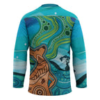 Aussie Aurora Borealis Aboriginal Art Hockey Jersey