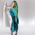Aussie Aurora Borealis Aboriginal Art Hooded Blanket