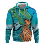 Aussie Aurora Borealis Aboriginal Art Hoodie