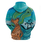 Aussie Aurora Borealis Aboriginal Art Hoodie