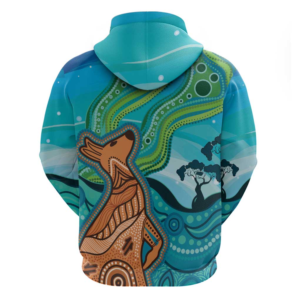 Aussie Aurora Borealis Aboriginal Art Hoodie