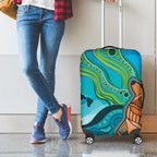 Aussie Aurora Borealis Aboriginal Art Luggage Cover