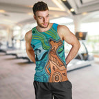 Aussie Aurora Borealis Aboriginal Art Men Tank Top