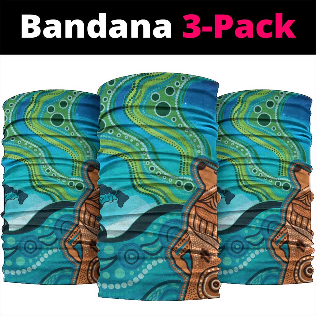 Aussie Aurora Borealis Aboriginal Art Neck Gaiter