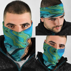 Aussie Aurora Borealis Aboriginal Art Neck Gaiter