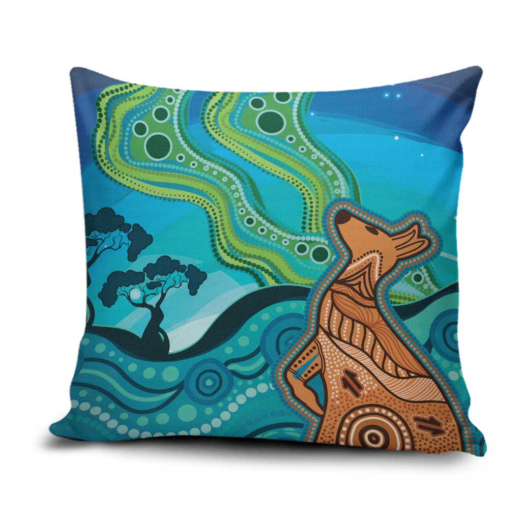Aussie Aurora Borealis Aboriginal Art Pillow Cover