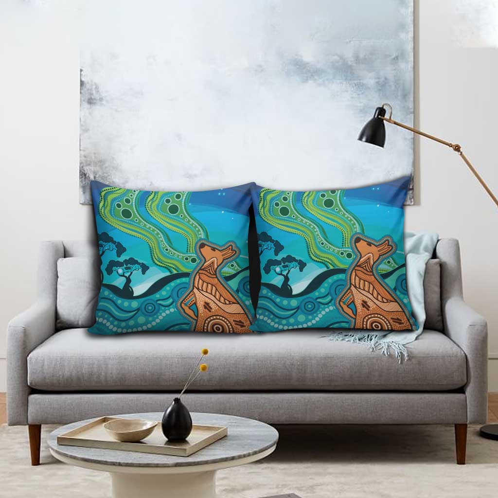 Aussie Aurora Borealis Aboriginal Art Pillow Cover