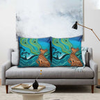 Aussie Aurora Borealis Aboriginal Art Pillow Cover
