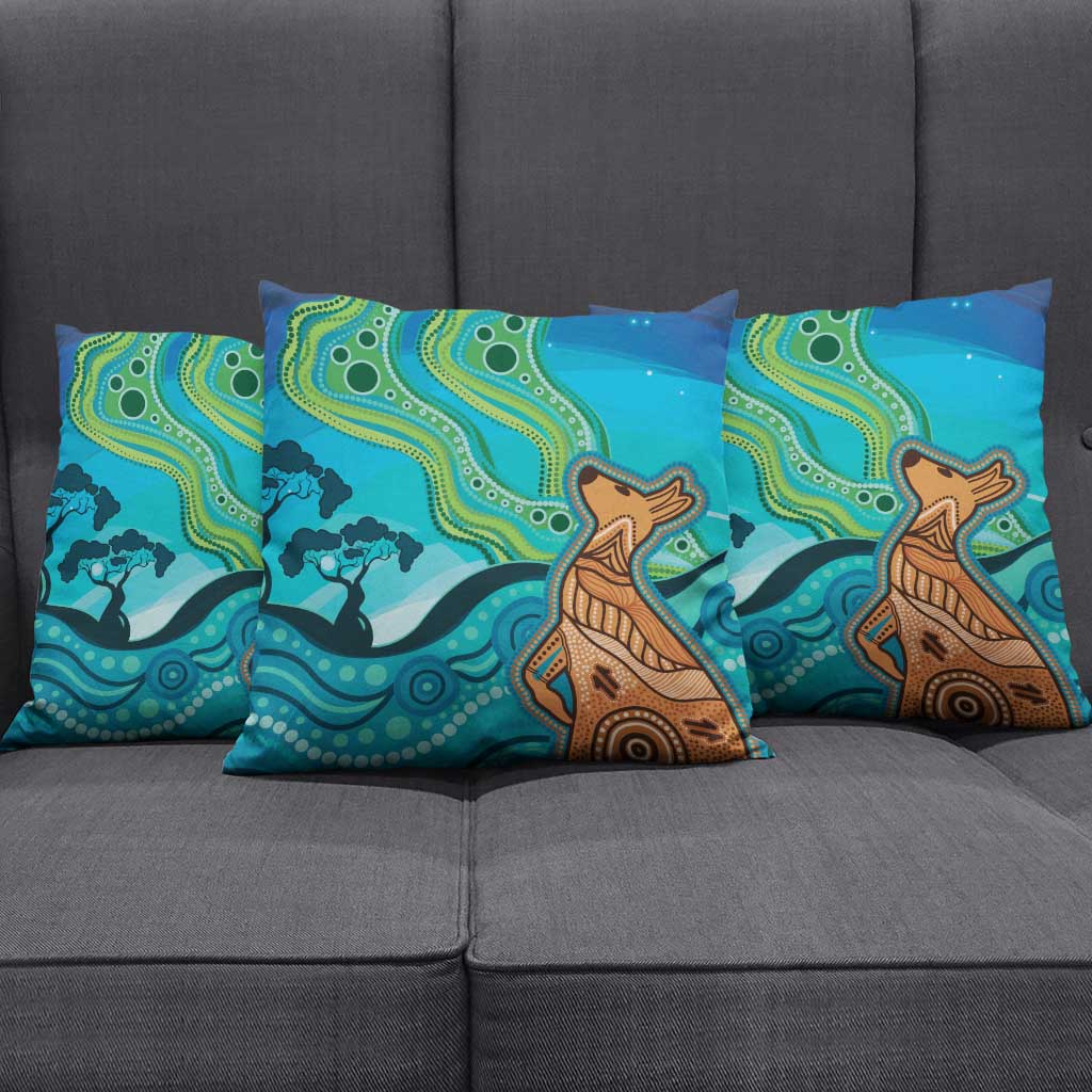 Aussie Aurora Borealis Aboriginal Art Pillow Cover