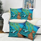 Aussie Aurora Borealis Aboriginal Art Pillow Cover