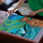 Aussie Aurora Borealis Aboriginal Art Puzzle