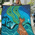 Aussie Aurora Borealis Aboriginal Art Quilt